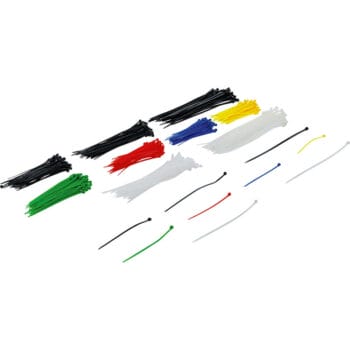 Kabelbinder-Sortiment farbig 100 - 150 - 200 mm 450-tlg. - BGS 80873
