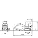 Minibagger Wematik Marla 160, schmaler Bagger 930 mm, 12PS - 0,85t