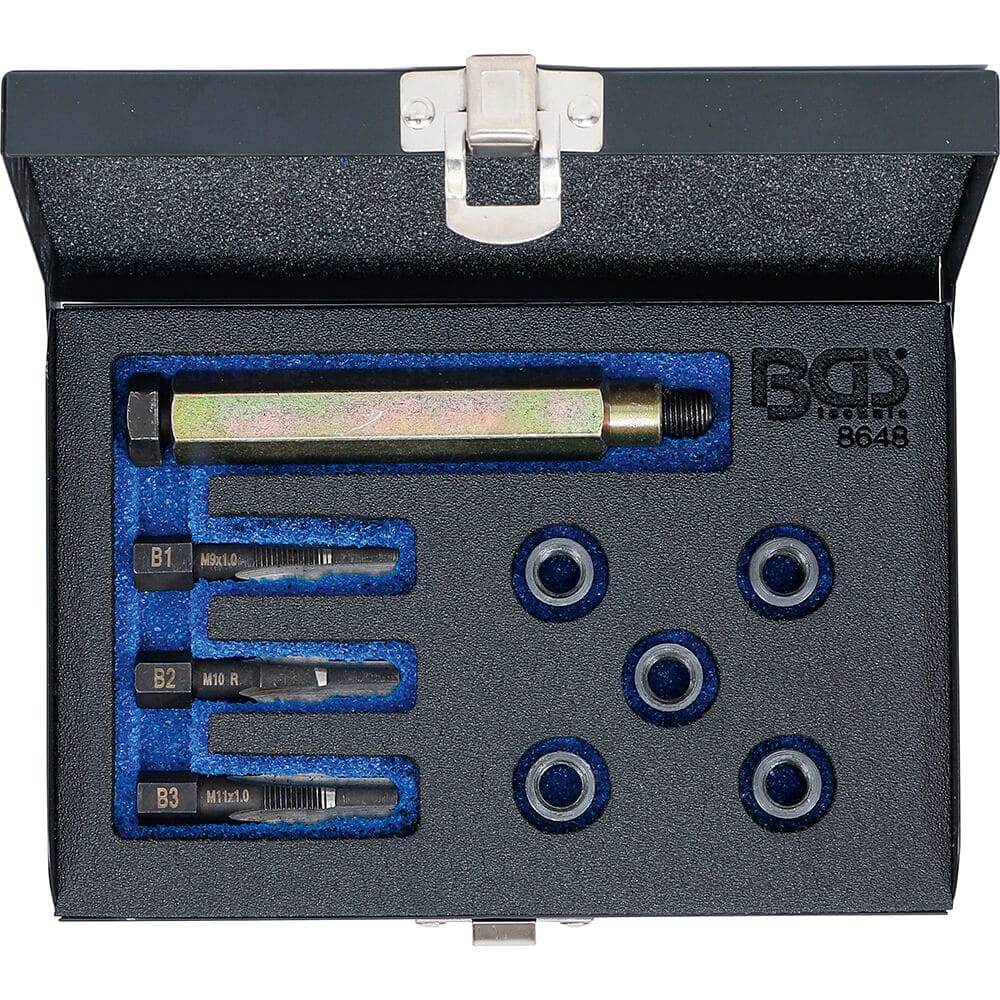 Reparatursatz für Glühkerzengewinde M9 x 1,0 mm - BGS 8648